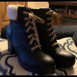 3” heeled combat boots